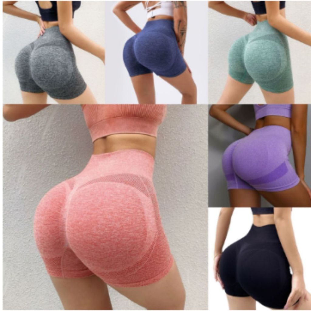 Legging Shorts Feminino Suplex Cintura Alta Levanta Bumbum Fitness Yoga Calça Esportiva Ginástica Mulheres conjunto acad