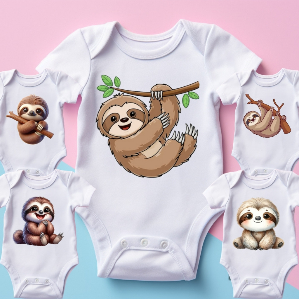 Body Bicho Preguiça Preguiçinha Personalizado | Roupinha Criativa para Bebê ! Preço baixo