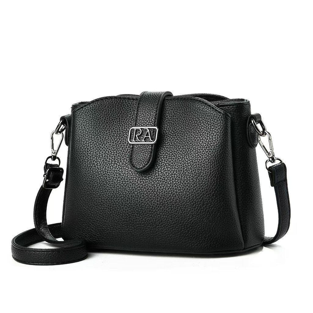 Bolsa Feminina Com Alça Lateral Transversal Faixa de Mão De Couro