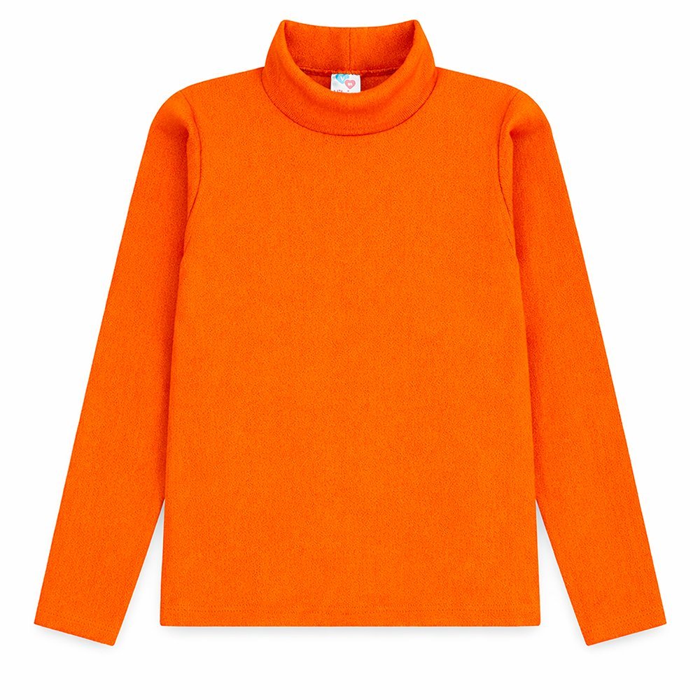 Blusa Ribana Infantil Menina Manga Longa e Gola Alta Básica