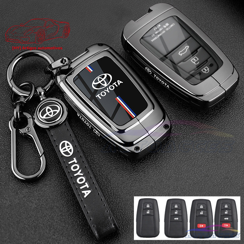 Capa de Chave de Carro em Liga de Zinco para Toyota Altis GR Chr Corolla Cross 2025 Rav4 2020 Prius Camry C-Hr Rav4 Land