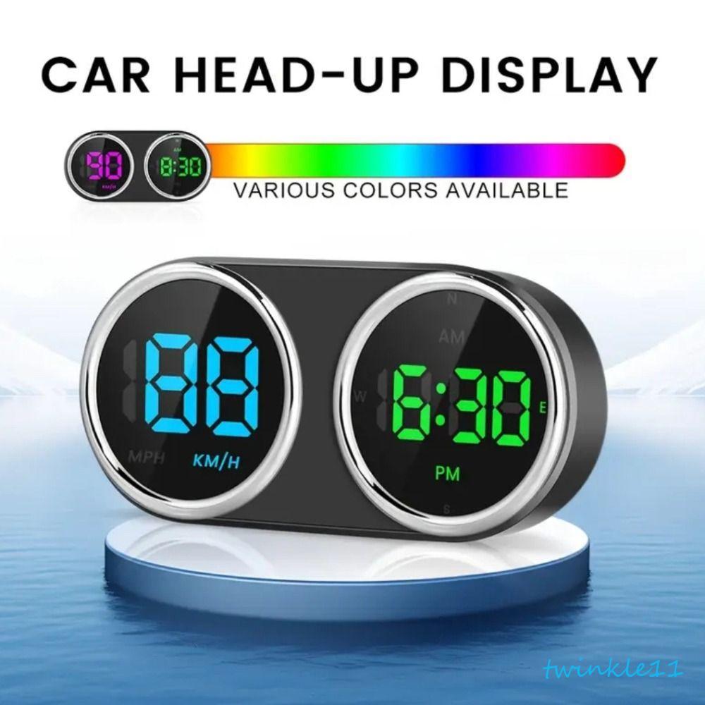 TWINKLE HUD Car Head Up Display , 2 Em 1 Relógio Digital GPS Velocímetro Para Carro , Medidor De Velocidade De Veículo P
