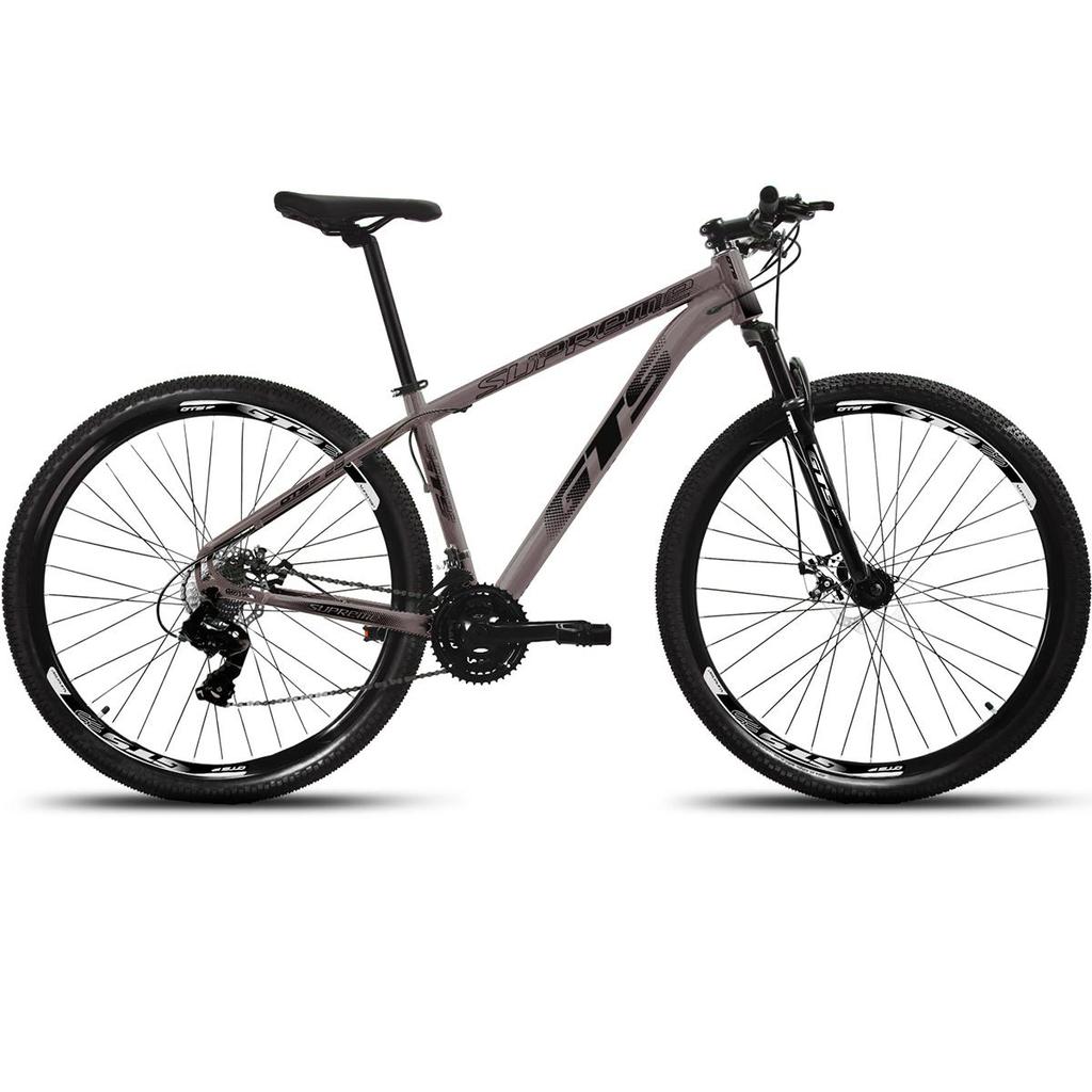 BICICLETA ARO 29 ALUMINIO GTS SUPREME FREIO HIDRÁULICO 27 MARCHAS