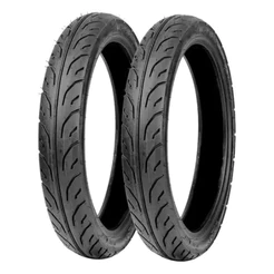 Par Pneu Yamaha 80/90-16 + 70/90-16 Kenda Sem Câmara Neo 115 Aro 16