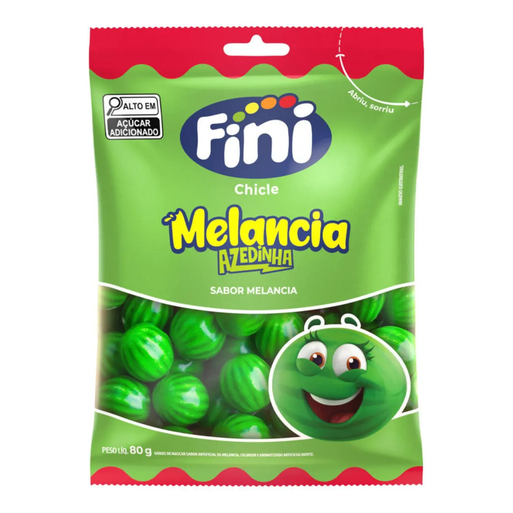 Fini Chicle Sabor Melancia Azedinha 80g
