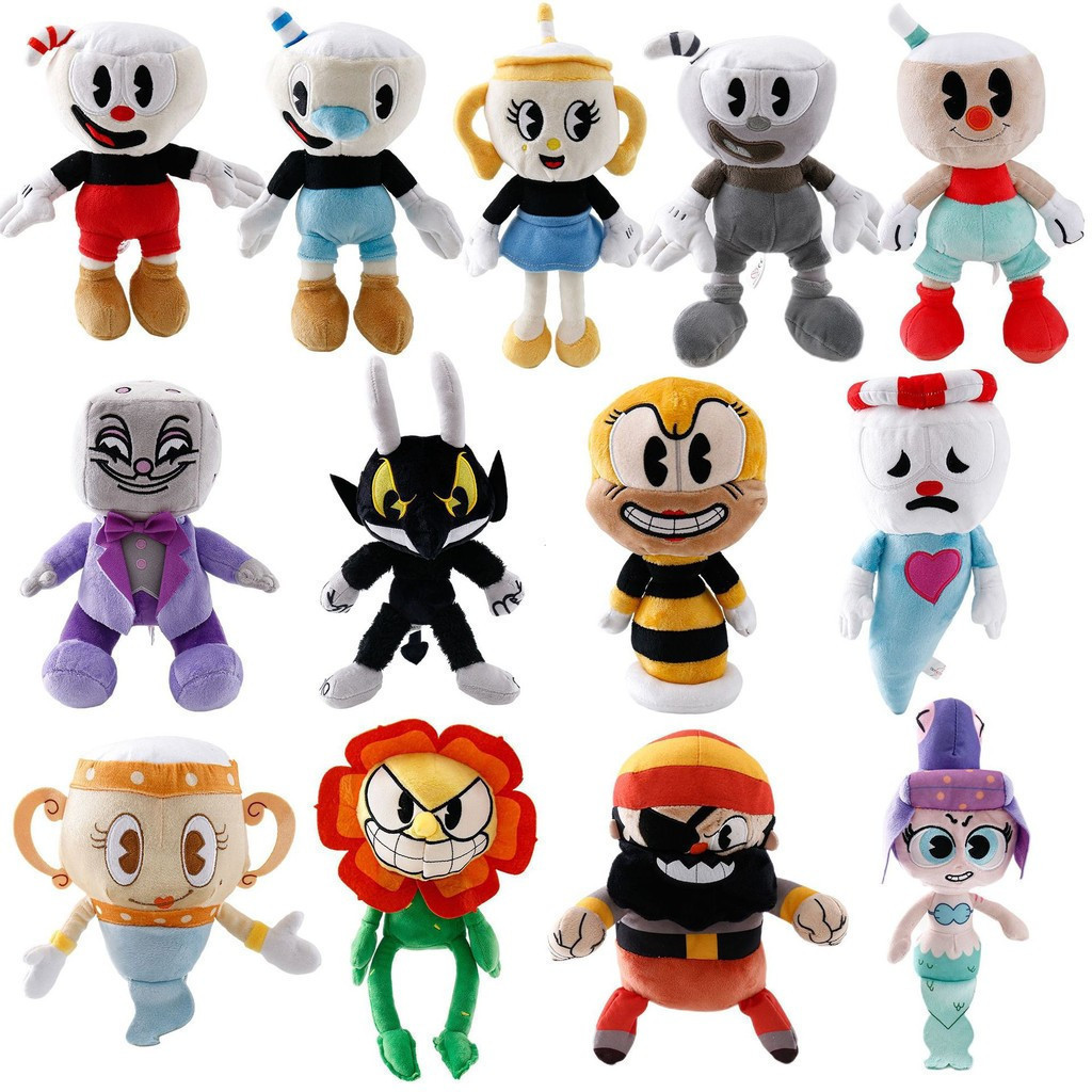 Boneca Cuphead Cabeça de Xícara Demônio Chefe Rei Dados Brinquedo de Pelúcia Venda Quente KV1B