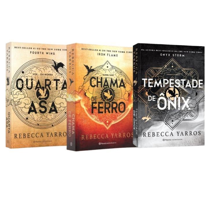 Kit Livros Quarta Asa + Chama de Ferro + Tempestade