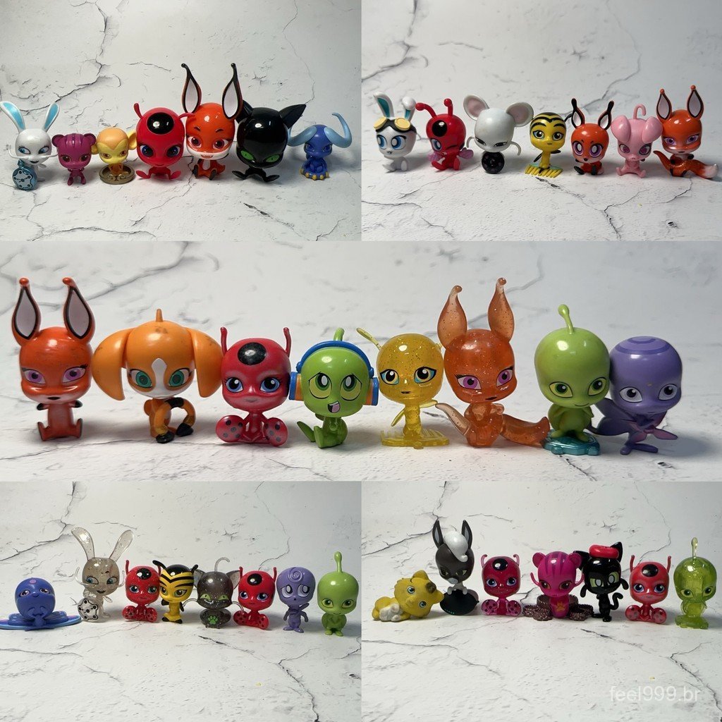 Figura autêntica solta: Boneca de ação Ladybug Girl D'Mirina Wonder Girl, ornamento de mesa de desenho animado/1 1ZFG