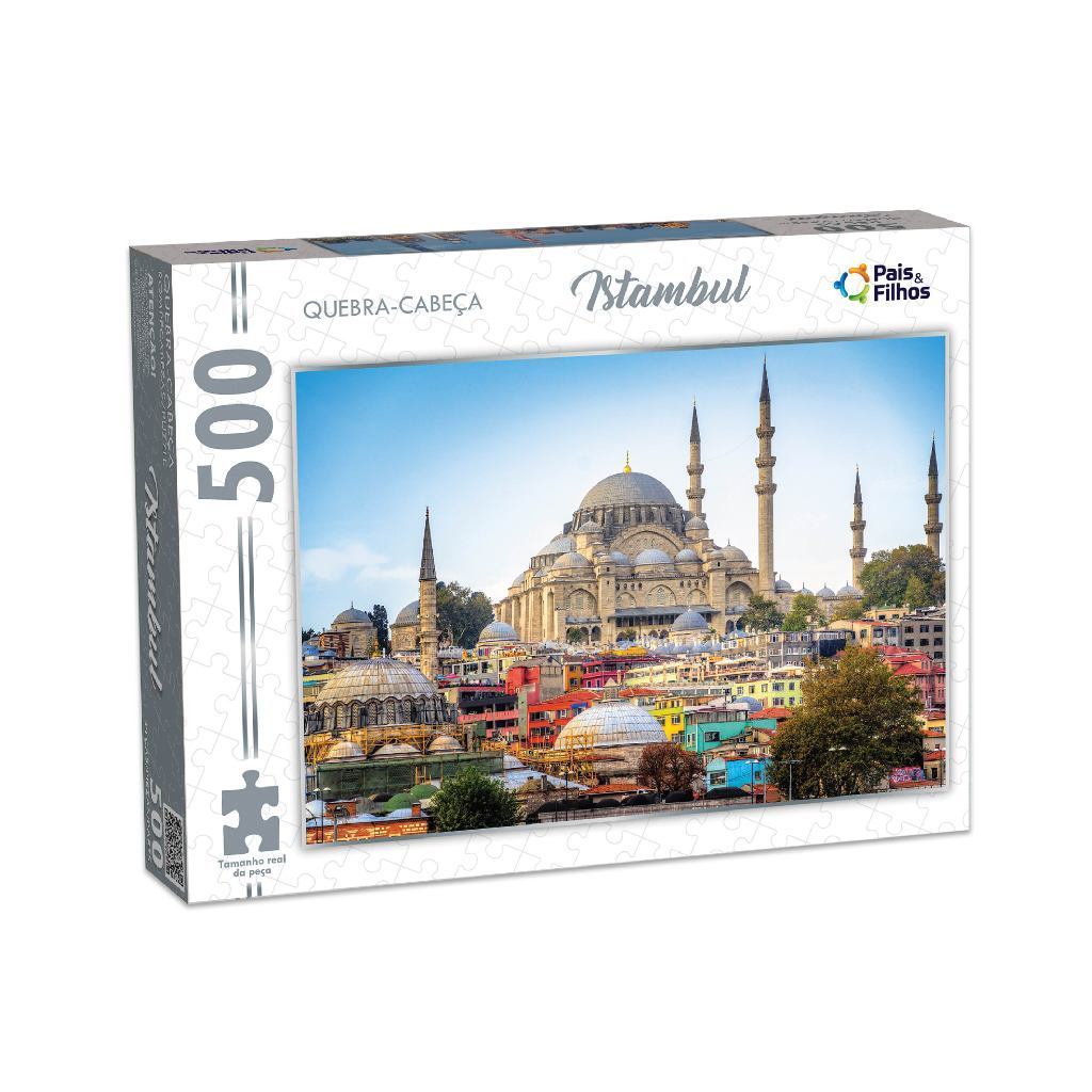 Quebra Cabeça Istambul Puzzle 500 Peças Jogo De Montar Pais & Filhos