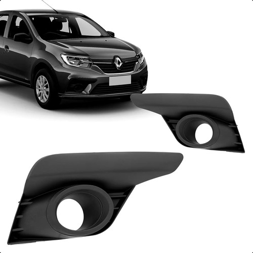 Moldura Milha Sandero 2020 2021 2022 2023 2024 Com Furo