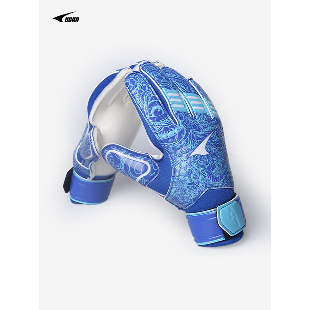 Ucan ucan ucan luvas de gol de treinamento de futebol protetor látex pórtico resistente ao desgaste competição goleiro l