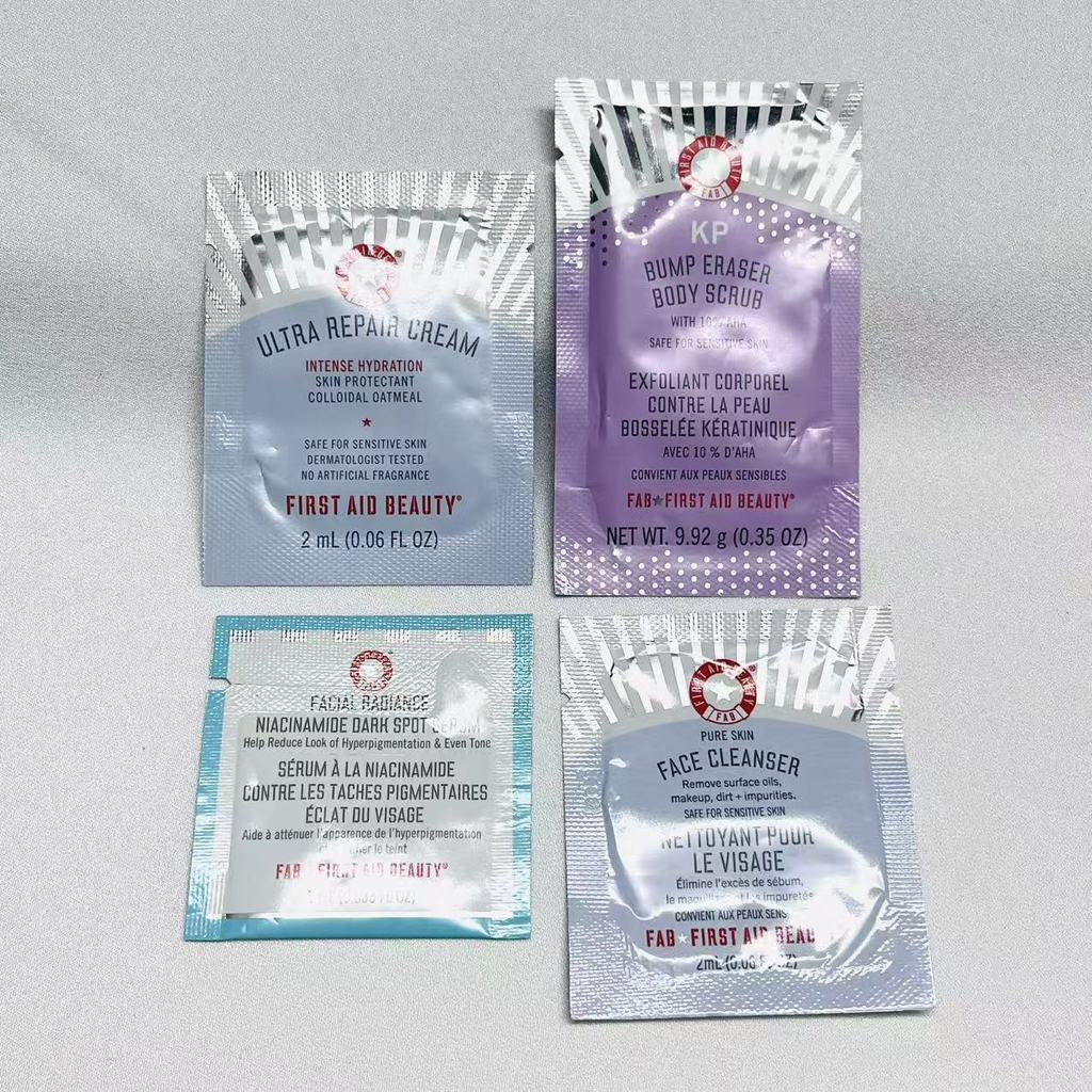 Primeiros socorros beleza primeiros socorros beleza esfoliante corporal/creme hidratante/essência/limpador removedor de 