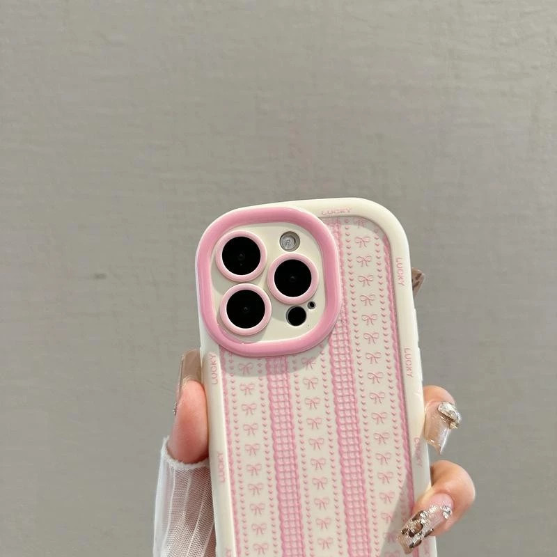 Detalhes do Capa para iPhone 13 12 11 14 15 16 17 pro max Laço rosa Silicone Anti-choque Frete Grátis,Envio 24h