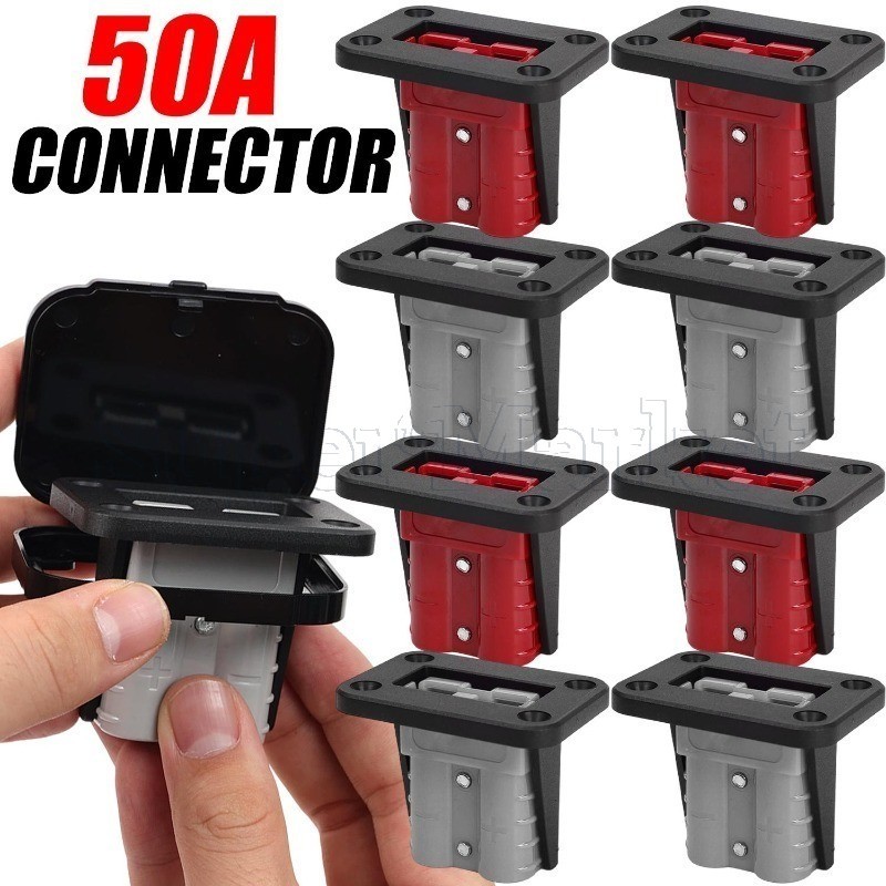 Conector Anderson 50A-Suporte De Instalação Integrado-Plugue De Conexão Rápida Da Bateria-Kit De Montagem De Painel Univ