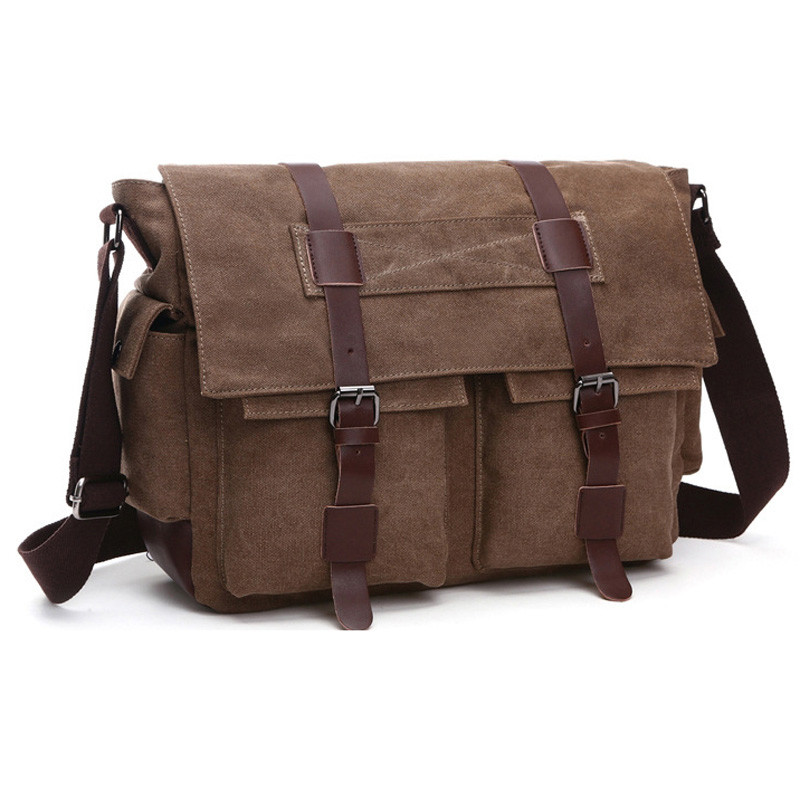 Bolsa para câmera de lona à prova d'água, adequada para Canon SLR, Casual, grande capacidade, bolsa de ombro 5D490D80D6D