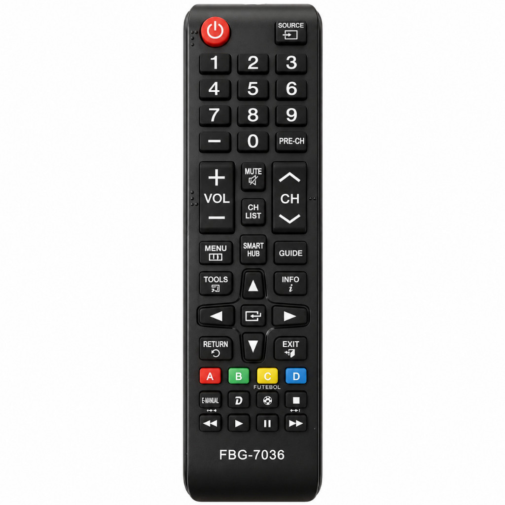 Controle Remoto Universal Compatível Tv Samsung Smart Hub FBG-7036