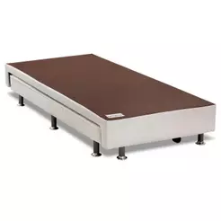 Cama Box Base c/Auxiliar Solteiro Universal Courano White (88x188) - Ortobom