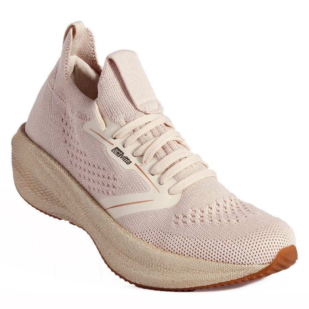 Tênis Feminino Esportivo Actvitta Slip On Knit Super Leve Caminhada e Treinos -