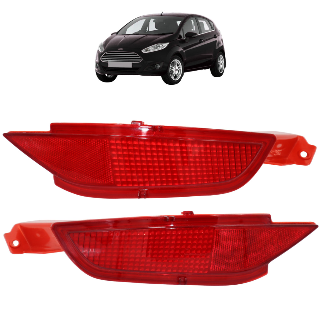 Jogo 2 Refletor Para Choque Traseiro New Fiesta 2013 2014 Em Diante