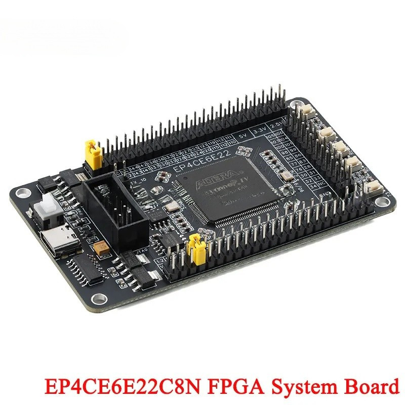 Placa De Desenvolvimento Central Altera Cyclone IV EP4CE6E22C8N FPGA , Sistema Mínimo , Módulo 5V , EPCS4 , 4M , Interru