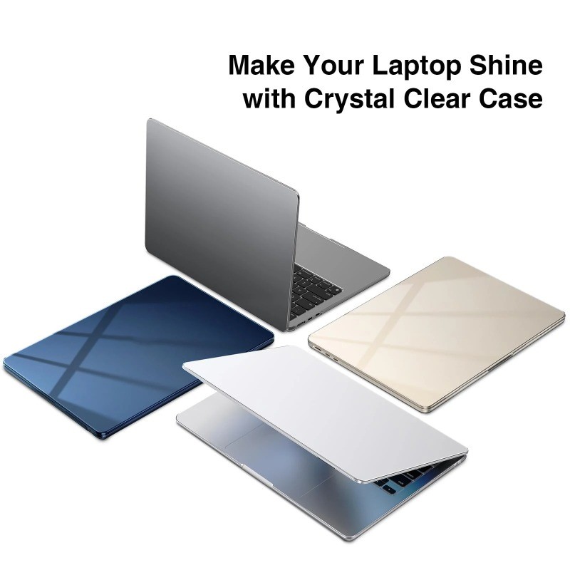 Capa Dura Para Laptop , Protetora De Cristal Rígido Apple MacBook Neo 13 Polegadas HD Colorida Transparente