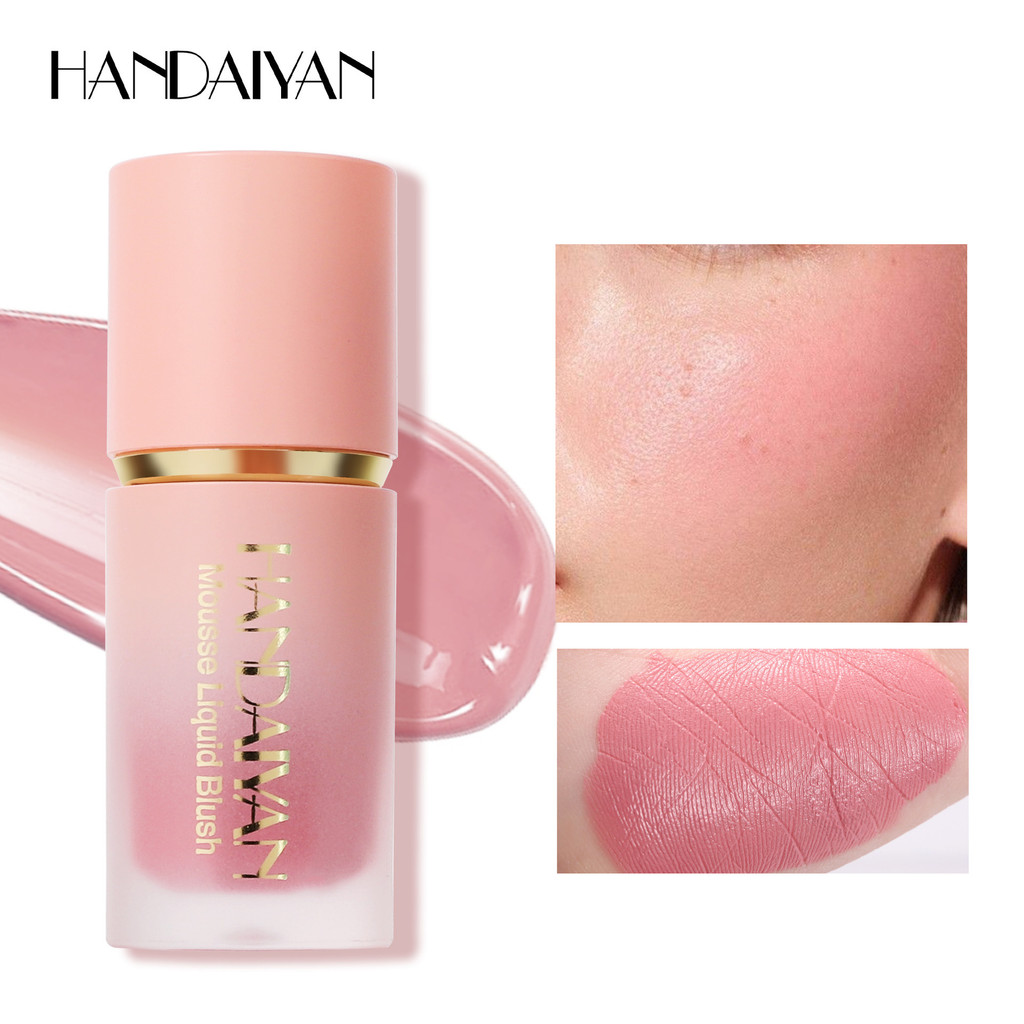 Handaiyan Matte Glitter Rosto Líquido Blush Suave Bochecha Olho Mousse Highlighter Stick Rouge Maquiagem Contorno À Prov