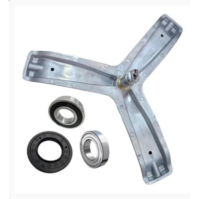 Eixo Do Cesto Lava E Seca 11kg Lfe11 Electrolux A00675502 Com Rolamentos Retentor e Parafusos