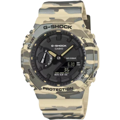 RELÓGIO CASIO G-SHOCK MASCULINO CAMUFLADO GA-2100CM-5ADR