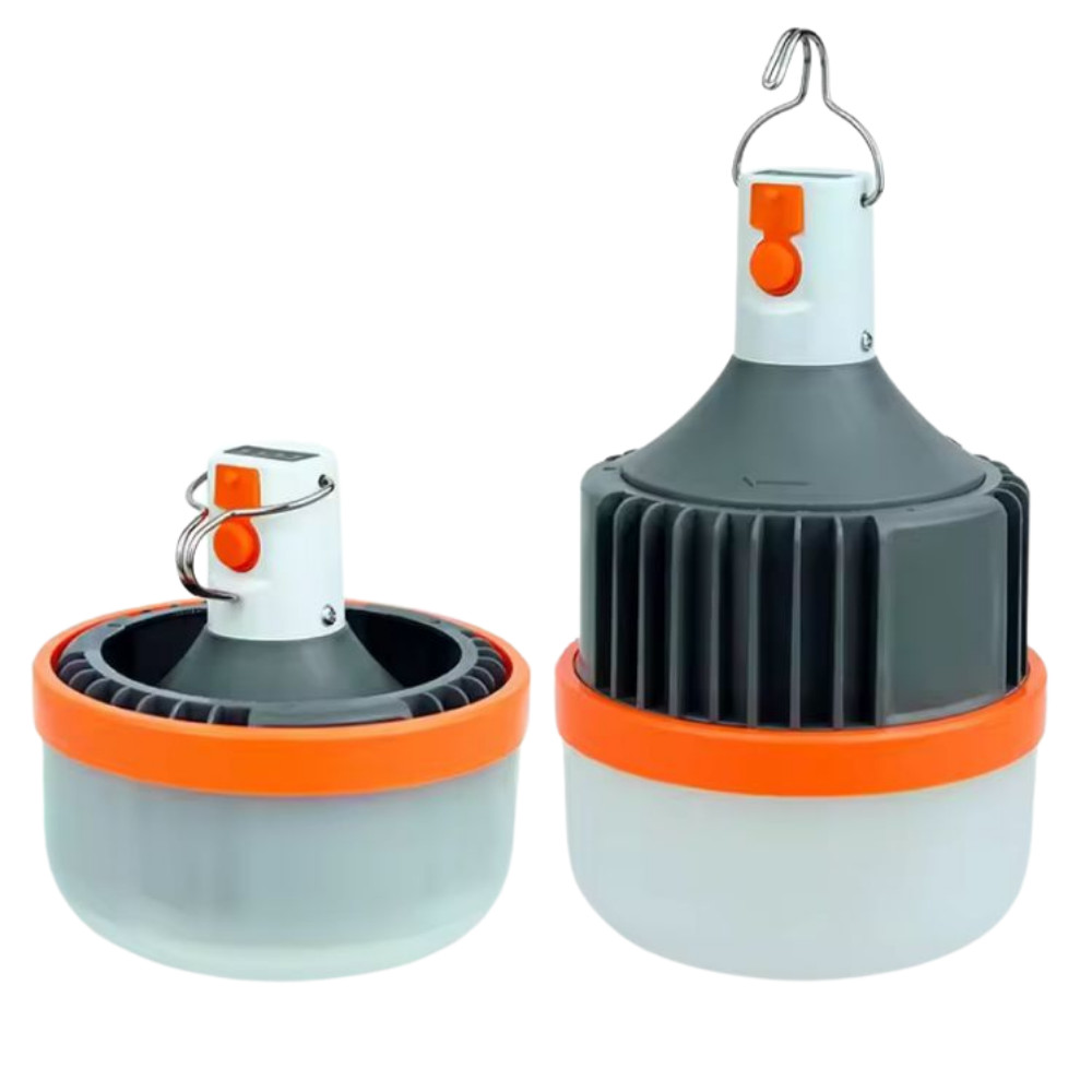 Lampião Camping Lâmpada Led Pesca Barraca Lanterna Emergência 100W Recarregável Branco Frio
