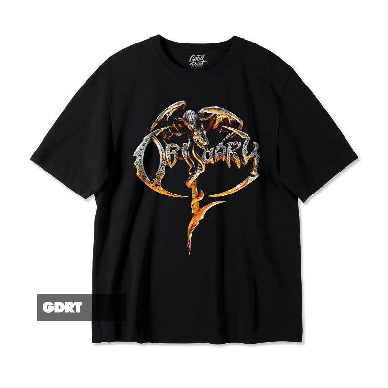 Music.Soul Camiseta Unissex Obituary Banda Heavy Metal Estampa Moderna Confortável Atemporal Estilosa