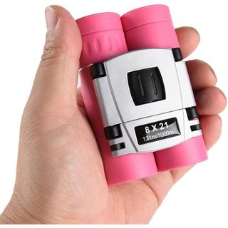 Binóculos Compactos 8x21 para Adultos e Adolescentes, Binóculos Ópticos Pequenos e Compactos para Observação de Pássaros