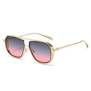 Óculos de sol quadrados de estilo retrô, para homem, óculos de moda vintage, óculos de sol com proteção solar, óculos de