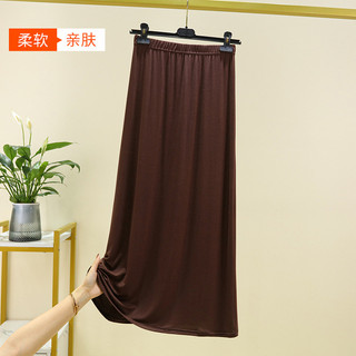 Modal fino A linha saia feminina verão Drape saia cor sólida saia de fundo exterior Wear All-Match preto grande saia de 