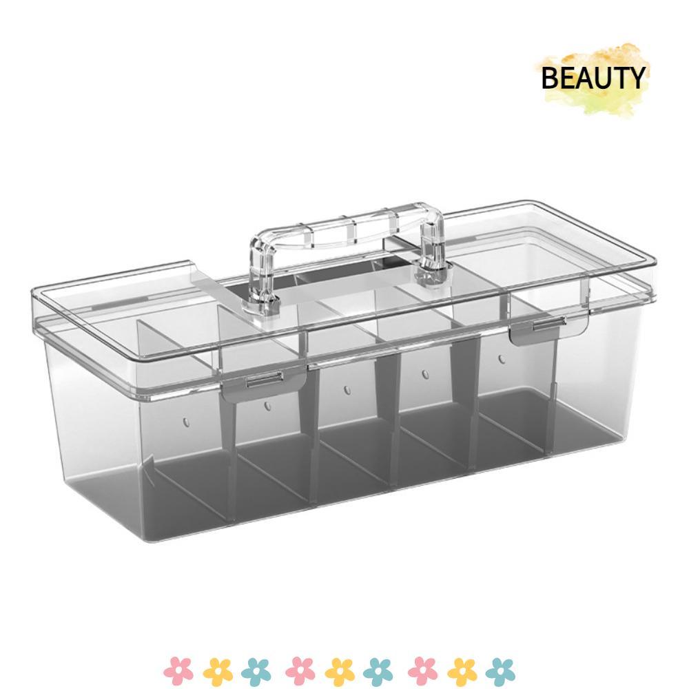 BEAUTYHOMEBR Caixa De Armazenamento De Ferramentas , Ferramenta De Hardware De Plástico Multifuncional , Transparente