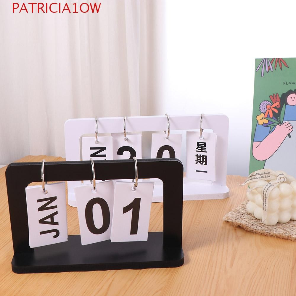 Calendário PATRICIA1OW , Perpétuo INS Estilo Nórdico , Programação De Mesa Criativa Sólida Durável