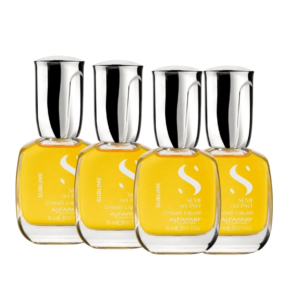 Kit 4 Reparadores de Pontas Cristalli Liquid 15ml - Alfaparf