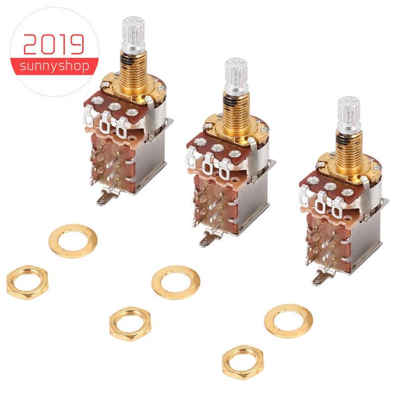 [Bestseller S] 3 Unidades A500K Potenciômetro Push Pull Switch Pote De Controle De Guitarra Peças De Volume De Tom Elétr
