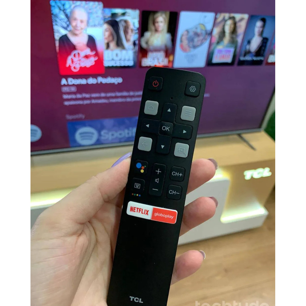 Controle Remato TV TLC Smart 43 50 55 Polegadas Com Teclas Netfilx e Globoplay