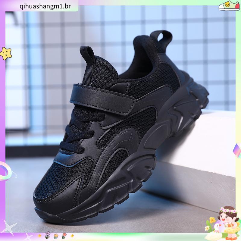 tênis infantil masculino kit tênis infantil masculino Pullback lobo das crianças sapatinhos pretos meninos tênis preto