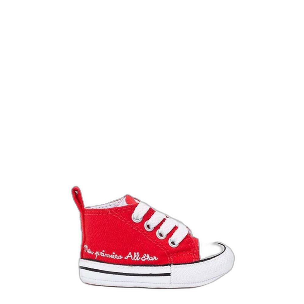 Tênis All Star First - Infantil - Vermelhobrancobranco