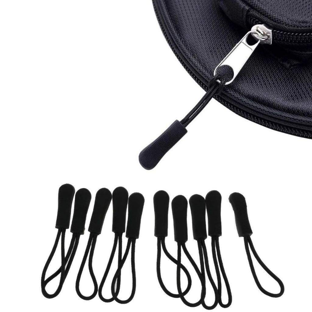 Kit 5 Puxadores de Zíper Universal para Mochilas, Malas, Roupas e Mais - Fácil Aplicação Prático