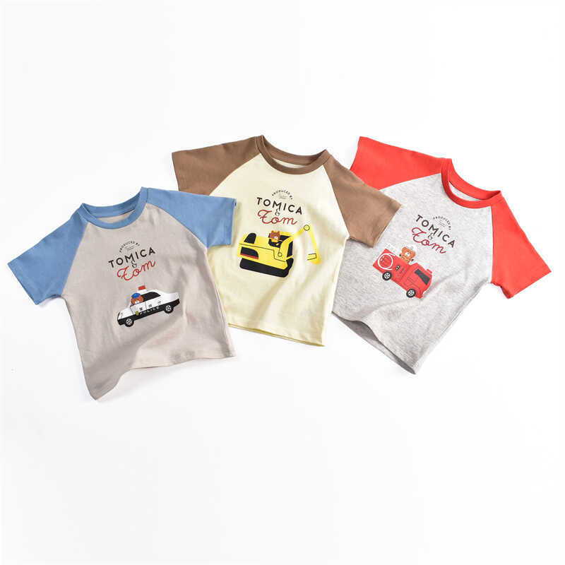 Exportar japonês único crianças verão puro algodão fino manga curta camiseta meninos meninas roupas infantis dos desenho