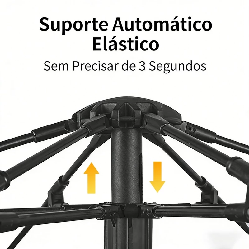 Barraca de Camping Automática 3-4 Pessoas Prova d'Água 200×200×135cm — foto 8