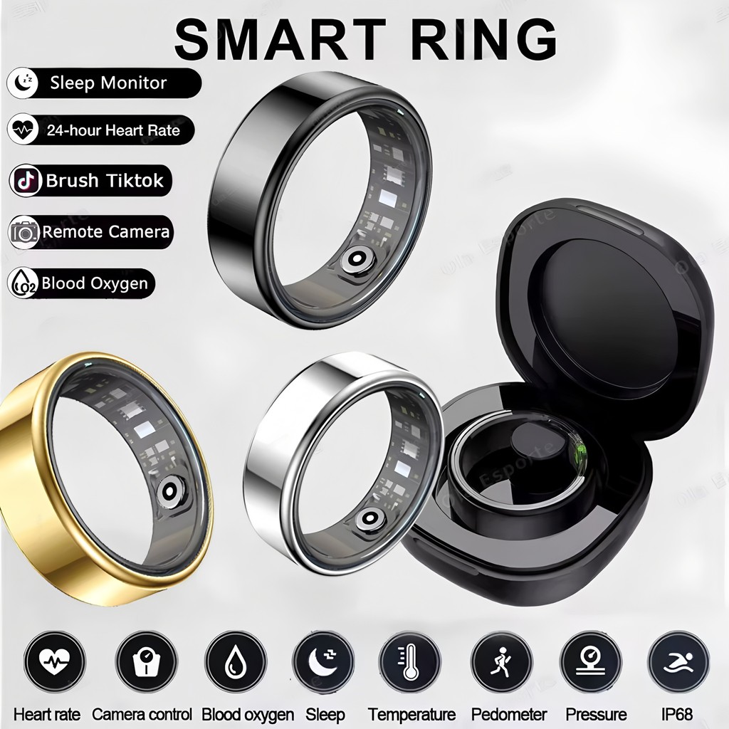 Xiaomi Anel Inteligente Pressão Arterial Sono Monitoramento De Saúde Multi-Esporte Modo smartring IP68 À Prova Dip68 Águ