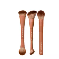 Kit Mascavo Pro Series Pincel de Maquiagem 01 + 02 + Pincel 04