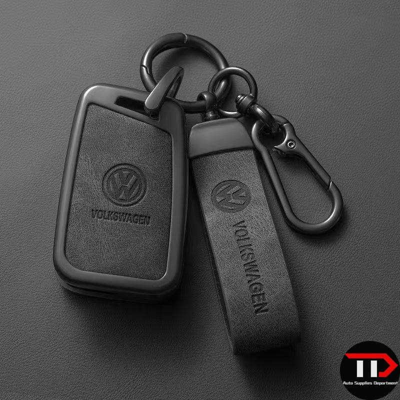 Capa protetora de chave de carro em liga de zinco Volkswagen é adequada para Magotan, Passat, CC, Sagitar, Bora, Touyue,