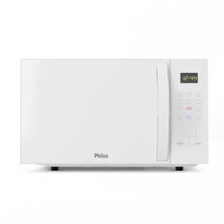 Micro-Ondas de Bancada Philco PMO30B 28L 1100W com Pintura Limpa Fácil e Relógio Branco 110V