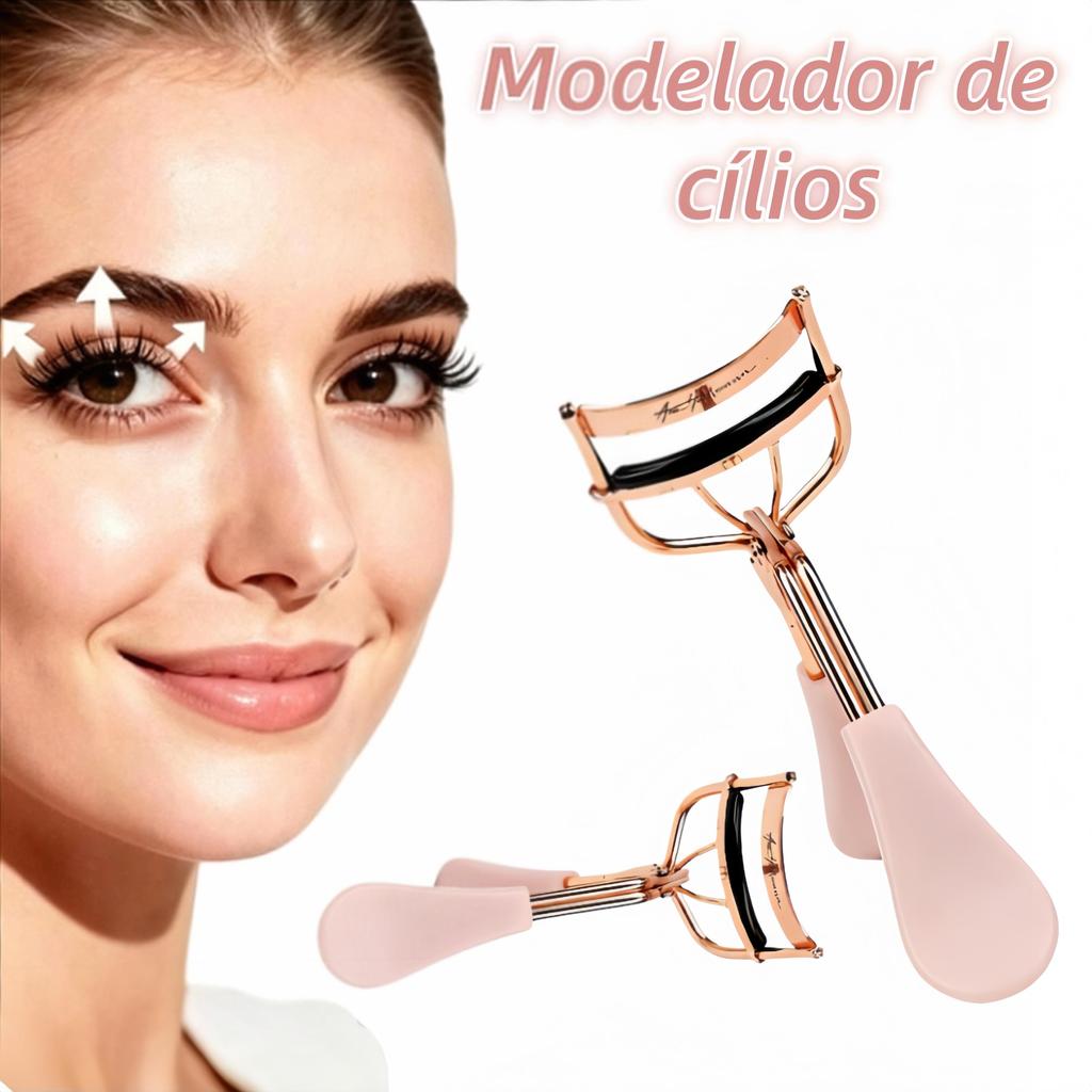 Curvador de Cílios Ana Hickmann Fabulous Eyelashes em Rosé Gold | Design Ergonômico, Não Machuca