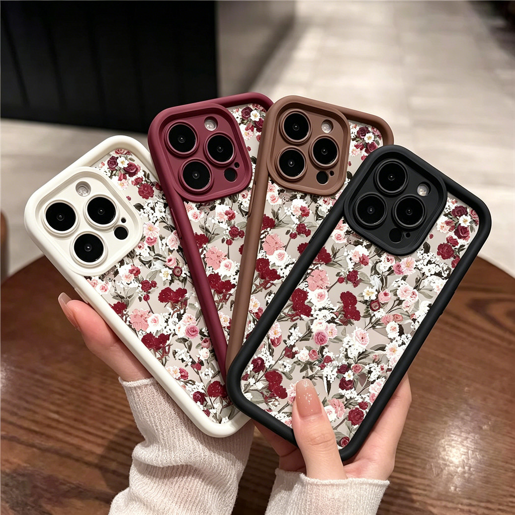 Romântico Rosa Flores Caso Para Samsung Galaxy A54 A57 A27 A37 A36 A56 A55 A35 A17 A07 A16 A15 A53 5G Capa De Silicone M