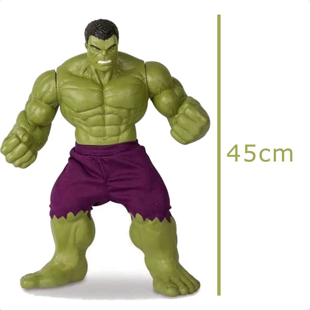 Boneco Colecionável Hulk Verde Revolution Gigante 45cm Articulado Brinquedo Mimo Toys - 0516 — imagem 2 de 2